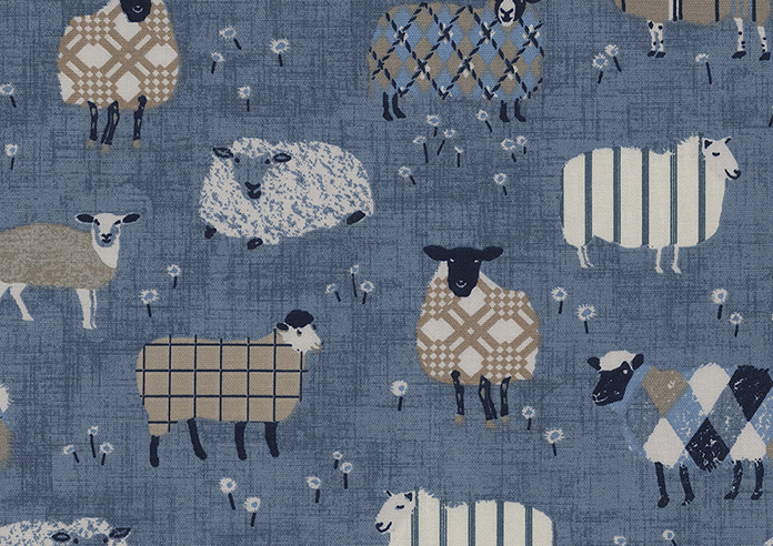 Baa Baa, Denim - Twist&Fit Roman Blind - Image 7